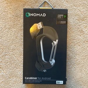 Nomad Carabiner for ANDROID Micro USB to USB Charging Cable